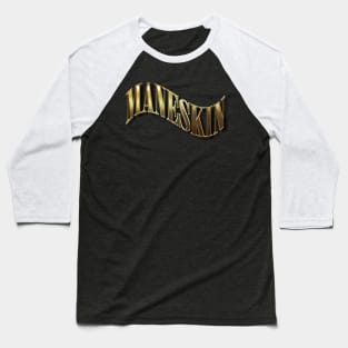 Gold Maneskin Baseball T-Shirt